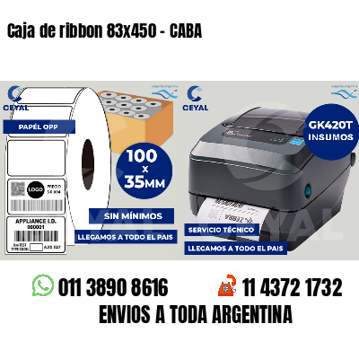 Caja de ribbon 83x450 - CABA