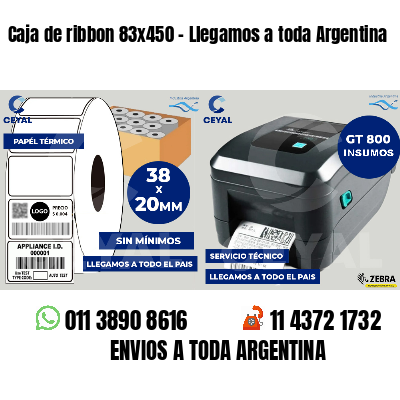 Caja de ribbon 83x450 - Llegamos a toda Argentina