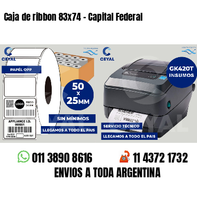 Caja de ribbon 83x74 - Capital Federal