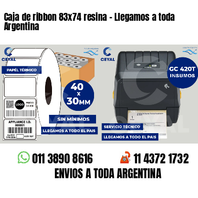 Caja de ribbon 83x74 resina - Llegamos a toda Argentina