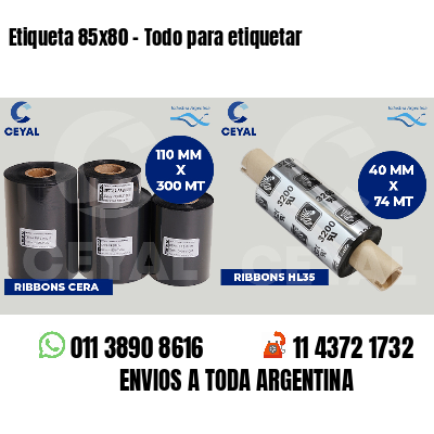 Etiqueta 85x80 - Todo para etiquetar