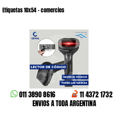 Etiquetas 10x54 - comercios