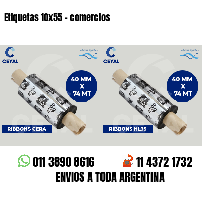 Etiquetas 10x55 - comercios