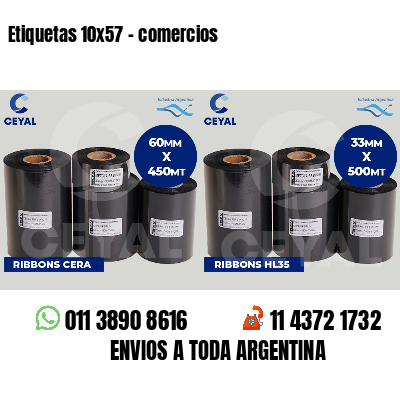 Etiquetas 10x57 - comercios