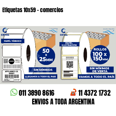 Etiquetas 10x59 - comercios