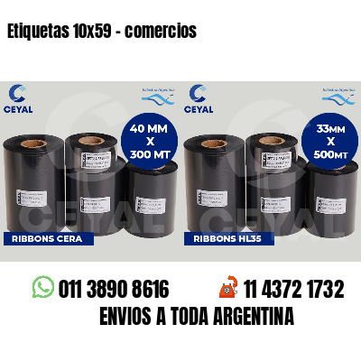 Etiquetas 10x59 - comercios