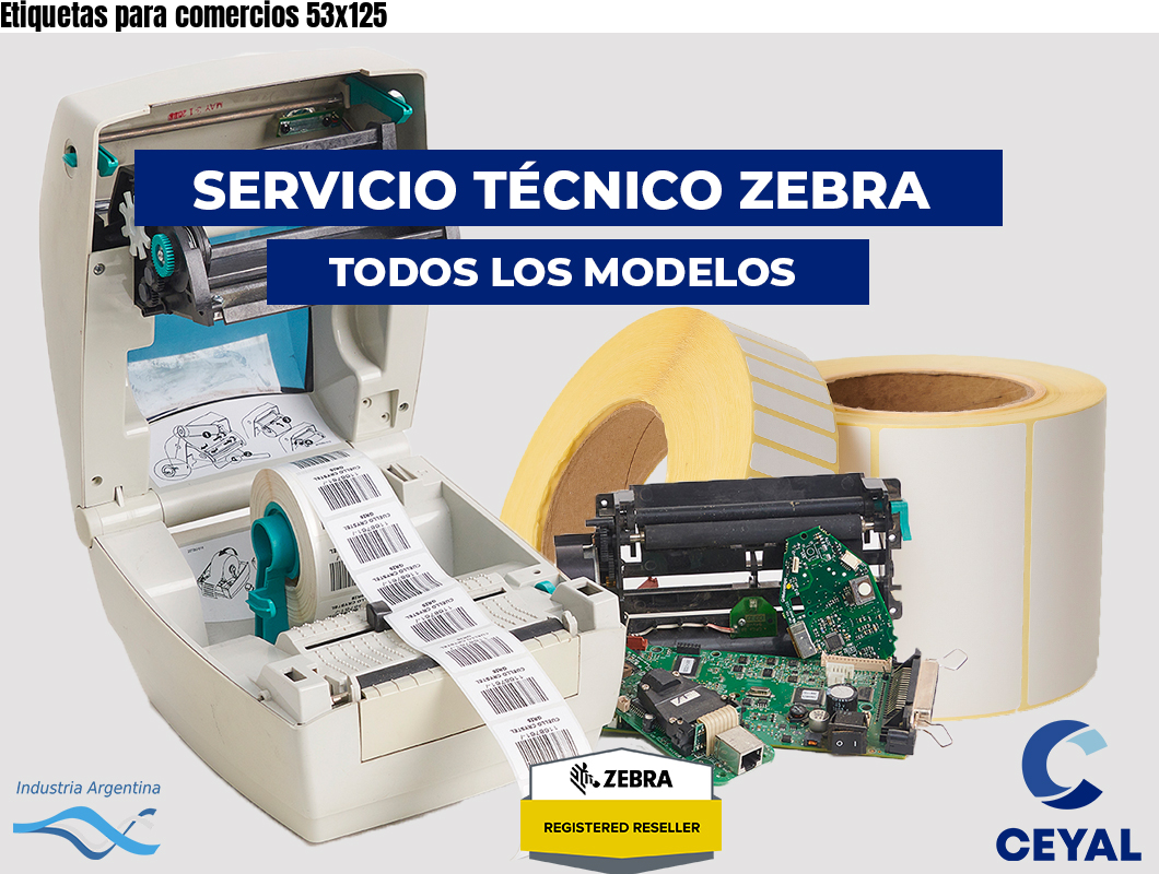 Etiquetas para comercios 53x125