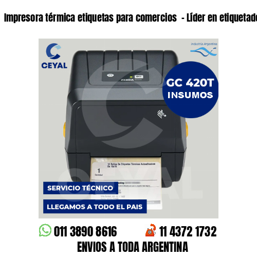 Impresora térmica etiquetas para comercios  – Líder en etiquetado textil