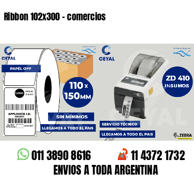 Ribbon 102x300 - comercios