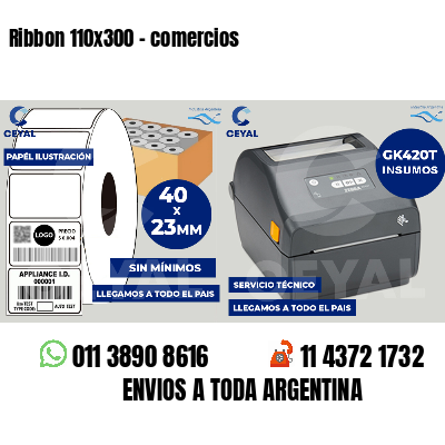 Ribbon 110x300 - comercios