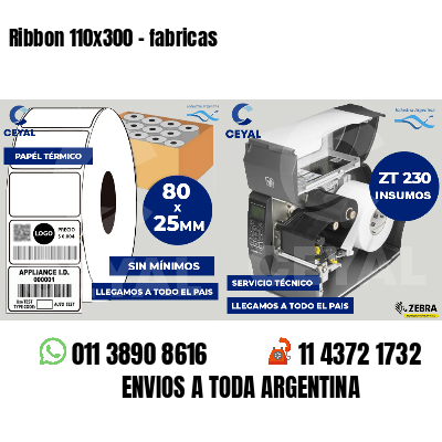 Ribbon 110x300 - fabricas