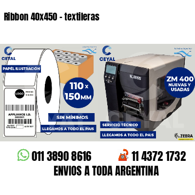 Ribbon 40x450 - textileras