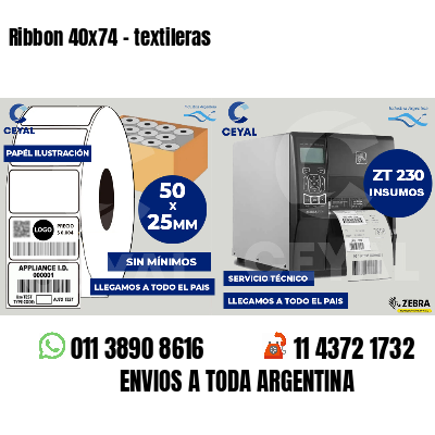Ribbon 40x74 - textileras