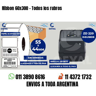 Ribbon 60x300 - Todos los rubros