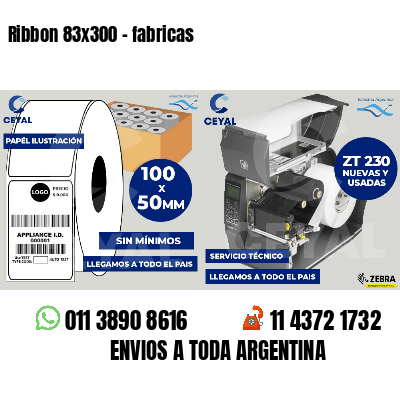 Ribbon 83x300 - fabricas