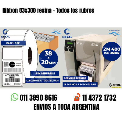 Ribbon 83x300 resina - Todos los rubros
