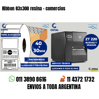 Ribbon 83x300 resina - comercios