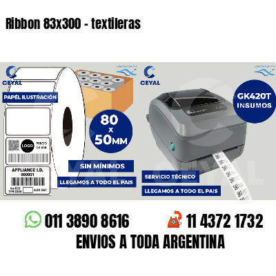 Ribbon 83x300 - textileras