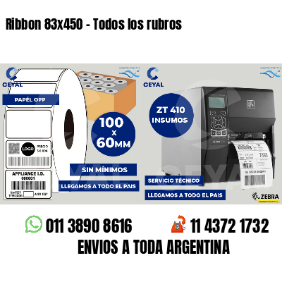 Ribbon 83x450 - Todos los rubros