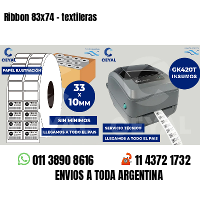 Ribbon 83x74 - textileras
