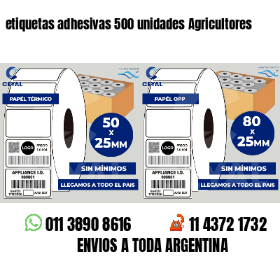 etiquetas adhesivas 500 unidades Agricultores