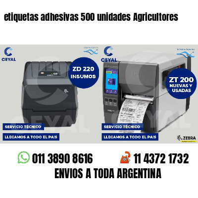 etiquetas adhesivas 500 unidades Agricultores