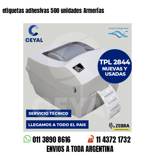 etiquetas adhesivas 500 unidades Armerías