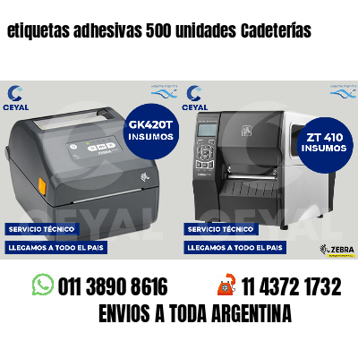 etiquetas adhesivas 500 unidades Cadeterías