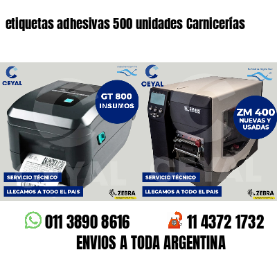 etiquetas adhesivas 500 unidades Carnicerías