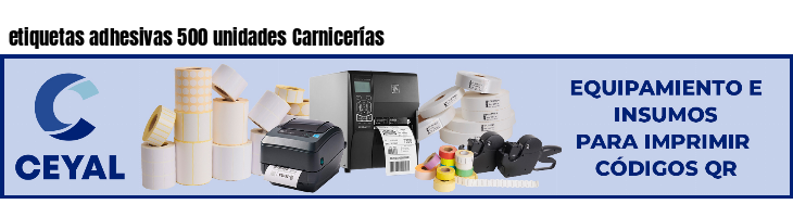 etiquetas adhesivas 500 unidades Carnicerías