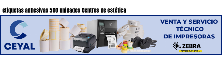 etiquetas adhesivas 500 unidades Centros de estética