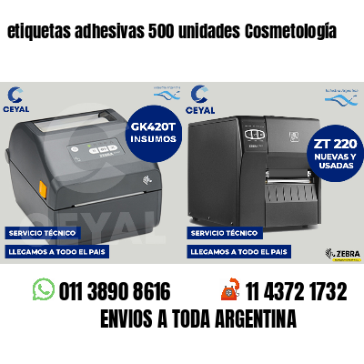 etiquetas adhesivas 500 unidades Cosmetología