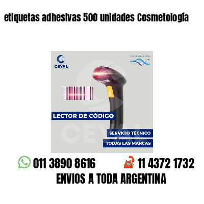 etiquetas adhesivas 500 unidades Cosmetología