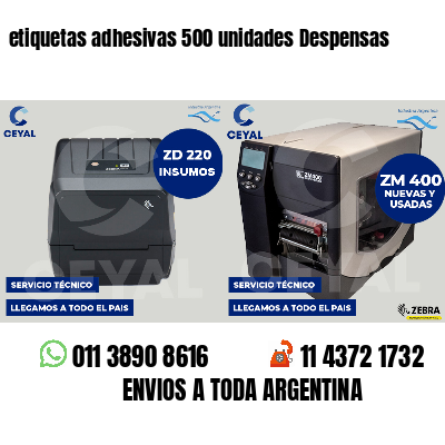 etiquetas adhesivas 500 unidades Despensas