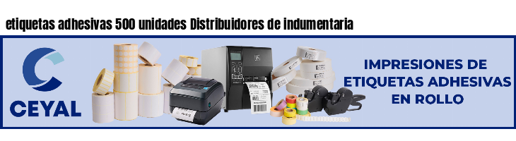 etiquetas adhesivas 500 unidades Distribuidores de indumentaria