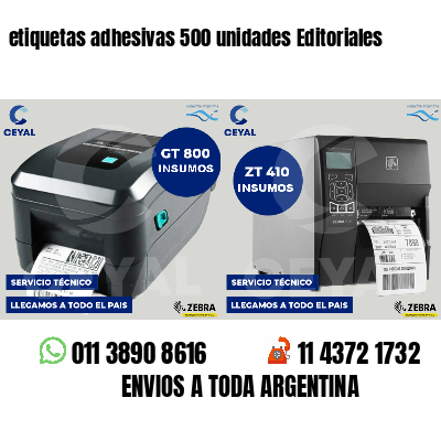 etiquetas adhesivas 500 unidades Editoriales