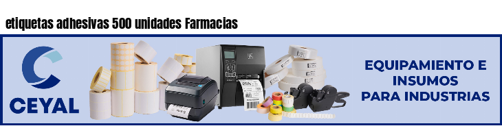 etiquetas adhesivas 500 unidades Farmacias