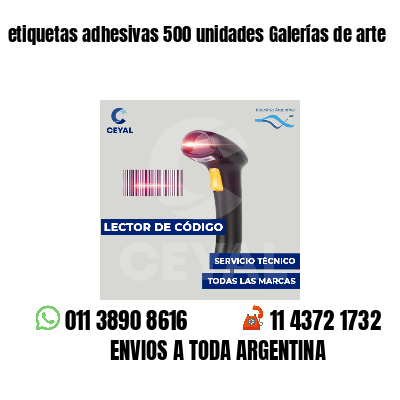 etiquetas adhesivas 500 unidades Galerías de arte