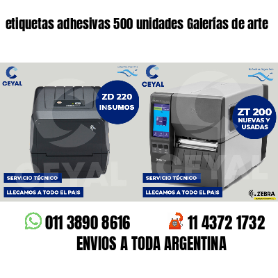 etiquetas adhesivas 500 unidades Galerías de arte
