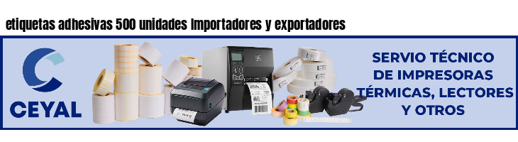 etiquetas adhesivas 500 unidades Importadores y exportadores