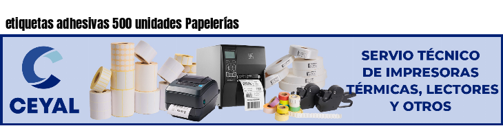 etiquetas adhesivas 500 unidades Papelerías
