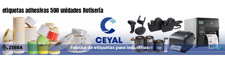 etiquetas adhesivas 500 unidades Rotisería