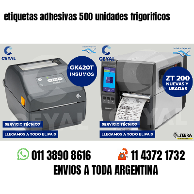 etiquetas adhesivas 500 unidades frigorificos