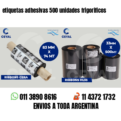 etiquetas adhesivas 500 unidades frigorificos