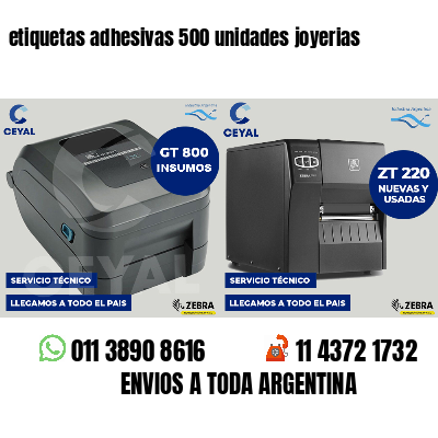etiquetas adhesivas 500 unidades joyerias