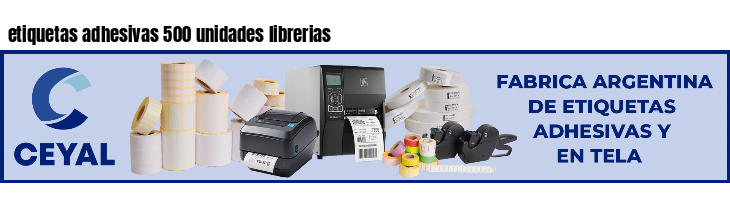 etiquetas adhesivas 500 unidades librerias