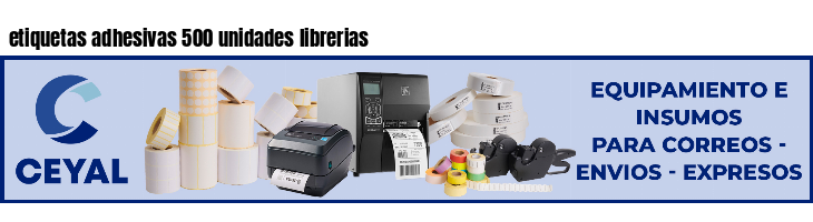 etiquetas adhesivas 500 unidades librerias