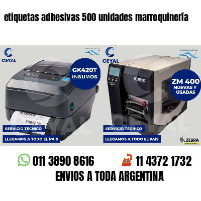 etiquetas adhesivas 500 unidades marroquinería