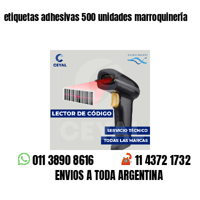 etiquetas adhesivas 500 unidades marroquinería