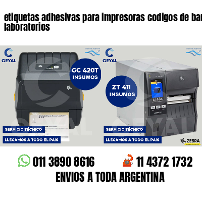 etiquetas adhesivas para impresoras codigos de barras laboratorios